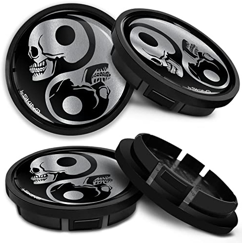 SkinoEu Nabendeckel 66mm kompatibel mit VW 4er Set Nabenkappen CR 11