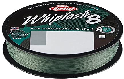 Berkley Whiplash 8 Geflochtene Schnur, moosgrün, 0.08mm | 12.9kg | 28lb | 330yd