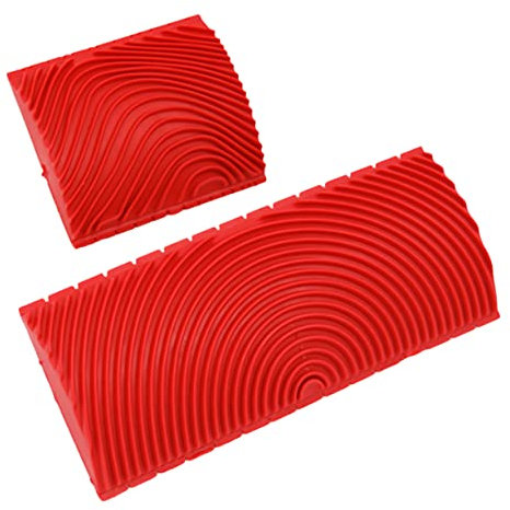 VILLFUL Wood Grain Painting Tool Wood Grain Roller Set 3 Inch 6 Inch DIY Wall Decorating Tool Home Office