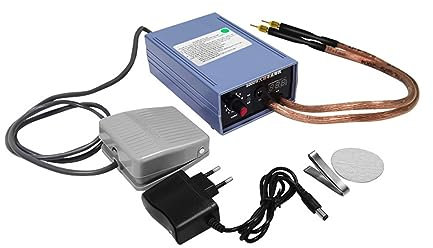 OSMARI Soldador por Puntos pequeño para el hogar de 220V, Kit DIY de Soldador por Puntos portátil, automático/Manual Opcional, Alta Potencia de 5000W,Manual