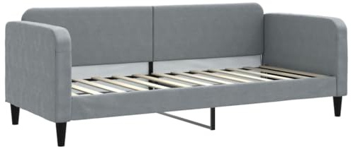 vidaXL Tagesbett Hellgrau 80x200 cm Stoff