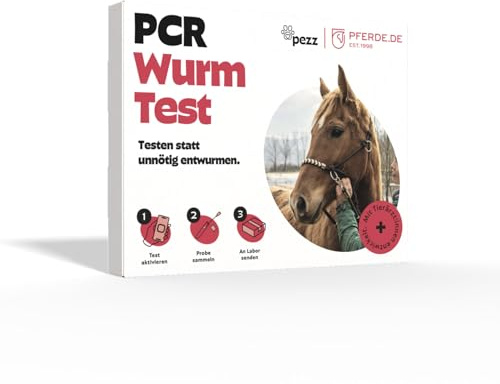 PEZZ PCR Wurmtest für Pferde | 11 häufigsten Würmer & Parasiten | Giardien, Bandwürmer, Spulwürmer, Strongyliden etc. + McMaster-Eizählung | Befund inkl. CT-Wert per E-Mail | gratis Labor-Versand