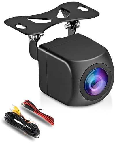 Inefala Telecamera per Retromarcia IP68 Resistente all'acqua 170° Telecamera per Auto DC 12V AHD/CVBS Super Night Vision Telecamera per Auto Cavo 6M Per Caravan/Auto/Camion/Suv/RV/Van 12V