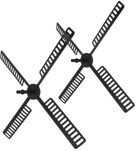 Ciieeo Accessoires pour Moulin À Vent De Jardin 2 Pièces Pales en Plastique Résistantes pour Extérieur avec Pales Rotatives Stables pour Décoration De Jardin Et Cour 40X40Cm