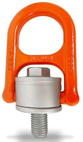 Eye Bolt M12x 20 Max Load 1 Tons Metric Thread Universal Swivel Hoist Rings 360°Rotation Made of Alloy Steel, Tensile Strength > 1080MPa (M12 x 20)