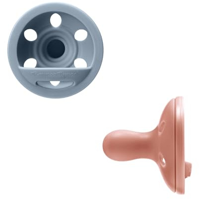 Tommee Tippee brustähnlicher Schnuller, 6-18m, 2er-Pack, leichtgewichtig, einteiliges Silikondesign, symmetrischer Nuckel