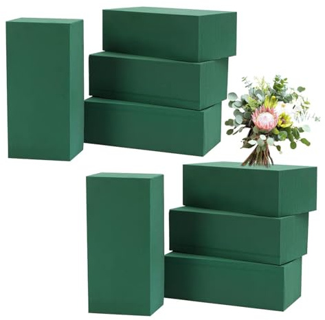 di schiuma floreale | Schiuma idratata per decorazione di tavoli e matrimoni, set di 8 di fiori in schiuma artificiale per creazioni floreali, cesti di fiori e progetti fai da te.