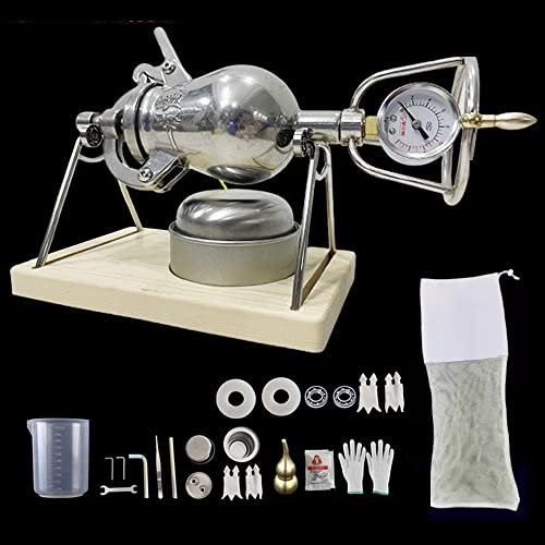 High Pressure Stainless Steel Manual Crank Popcorn Maker - Perfect for Family Gatherings and Parties - Chinese Popcorn Cannon for Fun Gathering