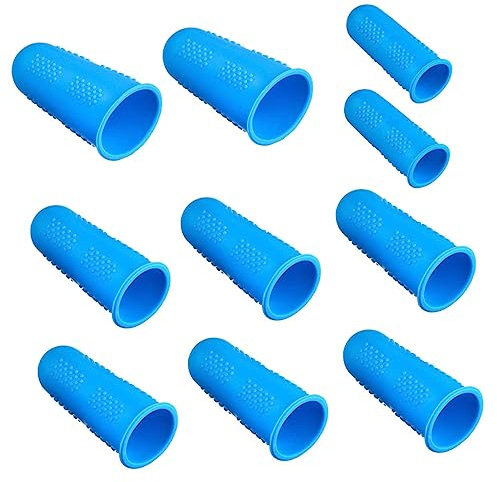 ERINGOGO 10piezas De Dedos De Antideslizantes Fundas Para Dedos De Protección Térmica Para Cocina y Reparación