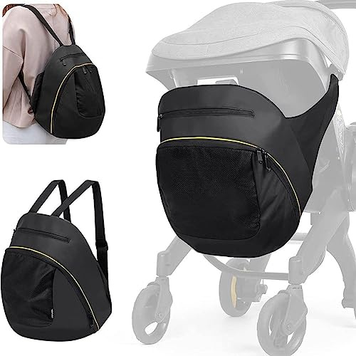 SHUZHENG Aufbewahrungstasche zum Anklippen, kompatibel mit Doona Kinderwagen und Autositz, große Kapazität, Stauraum, Wickeltasche mit rutschfestem Reißverschluss, Kinderwagen-Organizer-Tasche mit