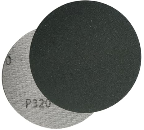 HOTCKB Dischi 75mm Abrasivi Asciutti Bagnati Dischi Carta Abrasiva P320 | 60 Pezzi Disco Abrasivo,3 Pollici Dischi Adesivi Abrasivi,Secca ad Acqua Fogli Abrasivi per Auto Lucidatura e Metallo,Legn