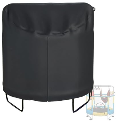 Housse de Protection pour Trampoline pour, imperméable et Robuste – Housse de Protection Ronde pour Trampoline – pour lit de Saut pour, Pluie, Soleil, Neige, Cour extérieure, Jardin, a