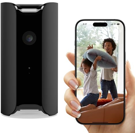 Canary Pro Überwachungskamera 1080p HD WiFi IP, 24/7 Live-Übertragung, Sirene, Raumklima-Überwachung, Bewegungsmelder, 2-Wege-Audio, Nachtsicht, 10x Zoom, Alexa & Google Assistant Integration und mehr