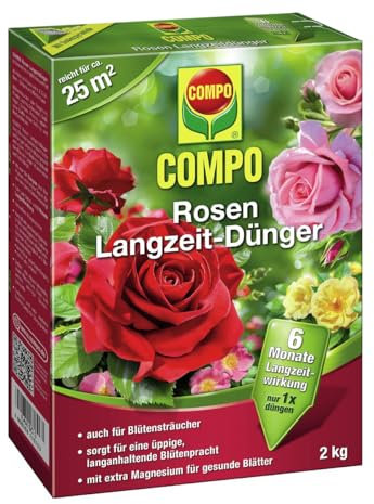 COMPO Rosen Langzeit-Dünger, 2 kg, Sie erhalten 1 Packung