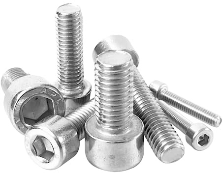 25 Stück Zylinderschrauben/Zylinderkopfschrauben (Vollgewinde) mit Innensechskant DIN 912 V2A Edelstahl M2,5/M3/M4/M5/M6/M8 // EHK-Verbindungstechnik (M6x20)