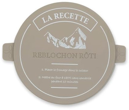 CÉCOA • Cuit Reblochon • Silicone avec Couvercle • Cuisson Fondante au Four ou Micro-ondes • Compatible Lave-vaisselle • Résistant, Pratique et Facile à Nettoyer • Idéal Fromage Chaud Maison