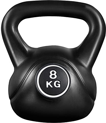 Yaheetech Kettlebell 8/10/12/16/20 kg avec Poignée Ergonomique | Haltère à Boule Fitness de Musculation à Domicile ou Gym pour Femmes et Hommes
