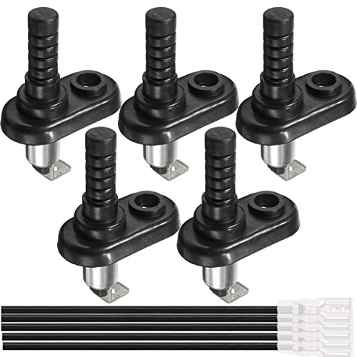 Xiatiaosann interruptor de jamba para puerta, pasador de montaje, brida, campana de luz para coche, camión, barco, 20 A, 12 V CC, interruptor de pines de montaje momentáneo, 5 uds.