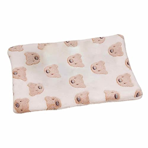 NSXIN Katzendecken für Hauskatzen Waschbar Hundedecke Flauschiges Katzenkissen, Gemütliche Beruhigende Katzendecke Bettmatte für Katze Kleine Hunde, Plüsch Katzen Kissen Kuschelbett (Gelb, 30x40cm)