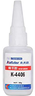 K-4406 - Pegamento de secado rápido para PC, ABS, PVC, acrílico, vidrio, madera, impermeable, transparente
