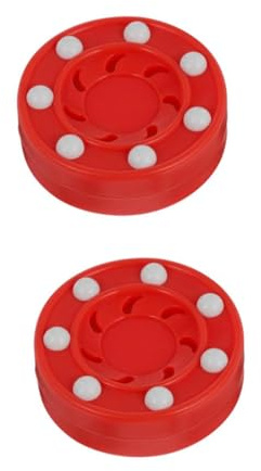 BESPORTBLE 2 Stück Eishockey Pucks: Roller Outdoor Hockey Puck Street Hockey Indoor Hockey Eishockey Puk Biscuit Hockey Puck Pro Commander Puck Roller Hockey Spiel Trainingspuck Trainingspucks