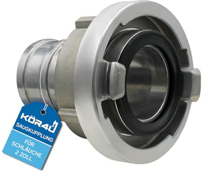 kör4u Saugkupplung Storz 2 Zoll PN16 Aluminium, NBR-Dichtung, Schlauchtülle