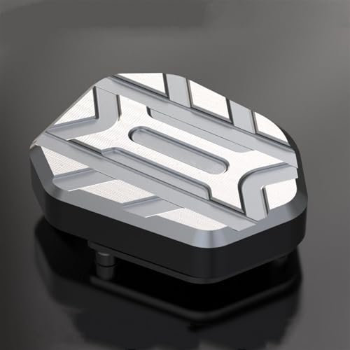 Motorrad Ständerfuß Seitenständer Für Cross Für CUB 110 CC110 2023 Motorrad Anti Skid Bremspedal Erweiterung Und Erhöhung Bremspedal Pad Motorrad Fußseitenständer (Color : Titanium)