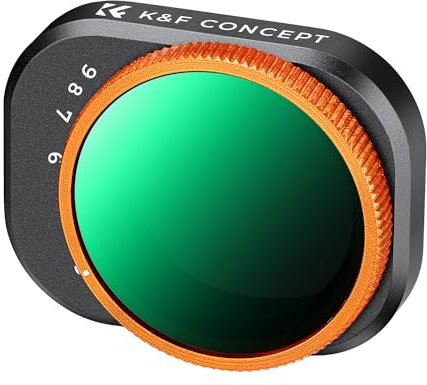 K&F CONCEPT ND32-512 Filter, VND Filter kompatibel mit Mini 4 Pro | Variabler Graufilter 5-9 Stufen, mit mehrfach Beschichtete HD Optisches Glas, Aluminium Version, FD031