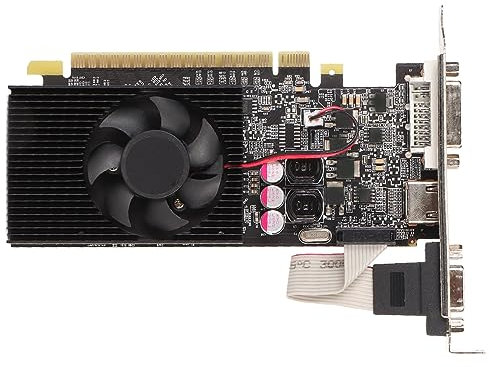 Sxhlseller GT730 2GB Graphics Card, 64bit GDDR3 Low Profile PC GPU, PCIe 2.0 x16 Computer Video Graphics Card with DirectX11 Support, VGA DVI I HDMI Support (GT730 2GB GDDR3)