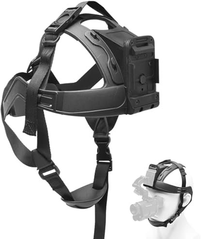 SUZLAZYR Tactical Soft Helmets, Heavy Duty Night Vision Head Strap Adjustable NVG Mount Cap Headband for Night Vision Goggles & Action Camera, Head Harness Compatible with NVG10/NVG30/G1/PVS 14