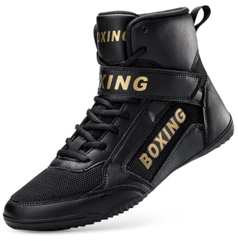 Scarpe da Boxe da Uomo Scarpe da Allenamento per Pugili Scarpe da Combattimento Adatte per l'allenamento di Combattimento Sportivo Fitness Scarpe da Wrestling da Uomo 35-50