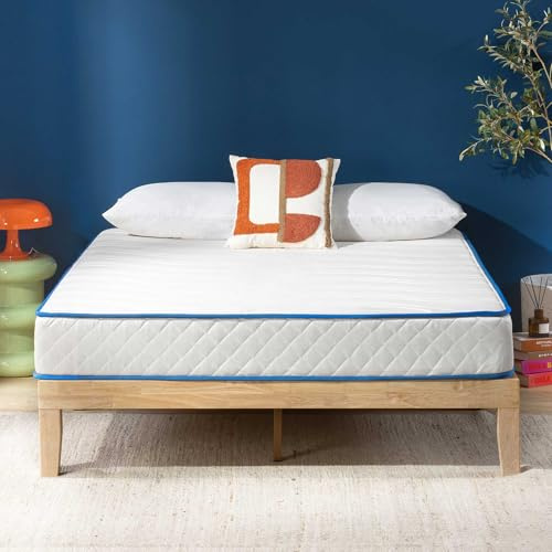 Best Price Mattress 8 Inch Bonnell Spring Hybrid Mattress, Tight Top, Certified Safe Foams & Fabric, Mattress in a Box, Twin XL