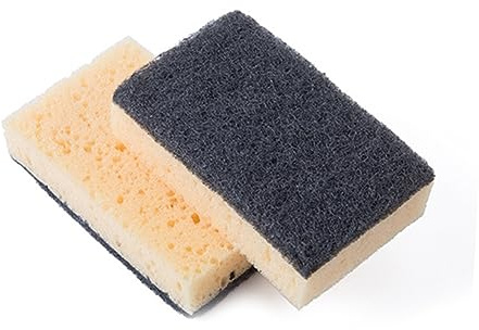 Baluue 6 Esponjas de Limpieza Doble Cara para Cocina y Baño Esponja para Fregar Platos y Limpiar Suelos Material y Estropajo Paquete de 6 Unidades Color Aleatorio