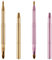 Lippenpinsel, 2 Stück Lip Brush, Doppelseitiger Lippen-Make-up-Pinsel, Lippenstiftpinsel Einziehbar mit Kappe, Reise lippenpinsel Set für Lippenstift Lipgloss