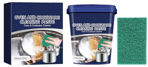 Stainless Steel Cleaning Paste,Powerful Cookware Derusting,Powerful Cookware Derusting,Stainless Steel Cleaner for Hobs,Metal Polish Paste,Stainless Stain Cleaning Wax