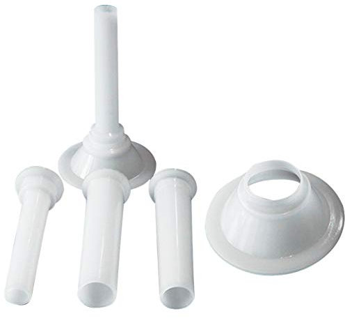 Tubos de relleno de salchichas, 3 tubos manuales de relleno de salchichas, herramientas de llenado de salchichas, relleno de salchichas casero, tubos de embudo portátiles manuales