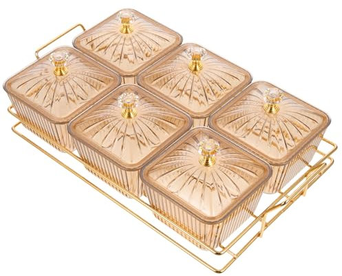 PRETYZOOM Plato De Aperitivos Con Bandeja Hogar Plato Para Servir Comida Para Secos Multiusos Para Eventos Casa