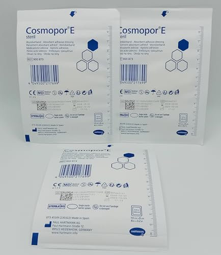 Adhesive Wound Dressings 8cm x 10cm – Pack of 10 | Sterile, Breathable & Non-Woven for Gentle Wound Protection