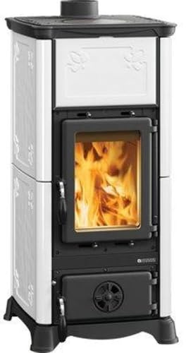 1 PZ STUFA LEGNA EMILIANA LA NORDICA BIANCO INFINITY KW 6,5 MM 453X490 H.MM 950 Colore Bianco NextradeItalia Mod.FERX.VIRXDTXAXX