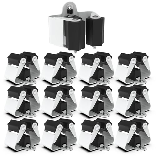 3-H 12X Besenhalterung Wand, Gartengerätehalter Set aus Federstahl(Schwarz) | Besenhalter Wandhalterung für Besen Gartengeräte Schaufel Wischmopp,Gerätehalter für Zuhause Garten Garage,pulverbeschichtet