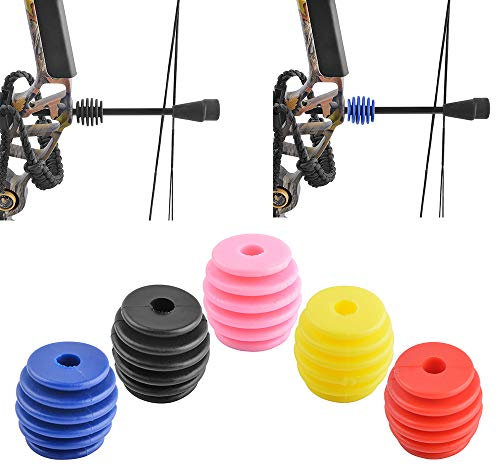 AMEYXGS Bogenschießen Stabilisator Bogensehne Suppressor Stop Decelerator Compound Bogen String Stopper Bogen Zubehör (Schwarz)