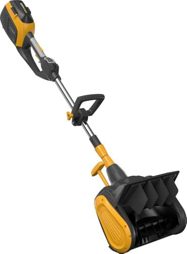 STIGA ST 300e Kit Schneefräse (450W), Betrieb bis -20°, Inkl. 48V (2Ah) Akku & Ladegerät, Gelb