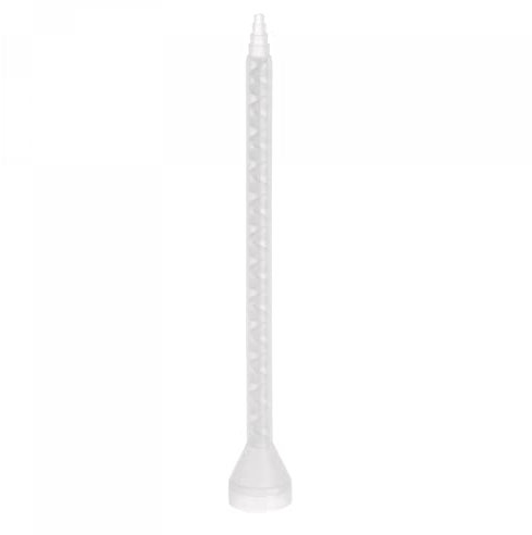sourcing map Epoxy Tubes Static Mixer, 5.91-inch Plastic Resin Mixing Nozzle 1mm Round Connector for AB Glue Adhesive Gun Applicator 400ml Cartridges, White