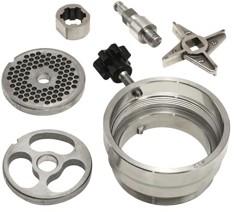 LEM Products #12 DualGrind Adapter, Stainless Steel Meat Grinder Attachment, Ideal for Frequent Use
