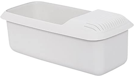 Mikrowellen Nudelkocher mit Sieb, Hitzebeständiger Spaghetti Schüssel Pastakocher, Spaghetti Garer Mikrowelle, Nudel Gemüse Dampfgarer, Spaghetti Nudelkocher mit Abflusslöchern, 29 x 14 x 11 cm