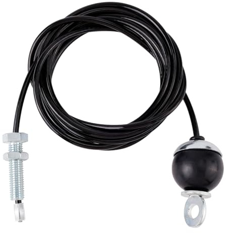 NQEUEPN 300cm Câble Poulie de Fitness, Câble de Gymnastique Système de Poulie Robuste Fil de Fitness pour Accessoires de Machine à Poulie Salle de Gym à Domicile (Style Fixe avec Vis)