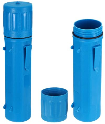 sourcing map 2pcs Welding Rod Storage Tube, 14 Inch Tungsten Electrode Holder Container Airproof Waterproof 4.5kg Capacity, Light Blue