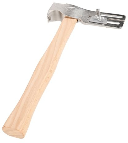 Magnetic Roofing Hammer Multifunctional Tool Magnetic Roofing Hatchet Holder Roofing Axe with Solid Wood Handle for Roof Construction Repair
