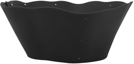Generic Verstellbarer Silikon-Spritzschutz für Bratpfannen, DIY-Ölspritzschutz für das Kochen in der Küche, Flexibles Material für 20–34 cm Große Töpfe (Black)
