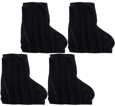 VICASKY 2 Paires Protège-Patins de Patinage Artistique Élastiques Velours Noir Couvre-Chaussures pour Garçon Fille Garçons et Filles Lot de Protection Complète des Chaussures de Glace